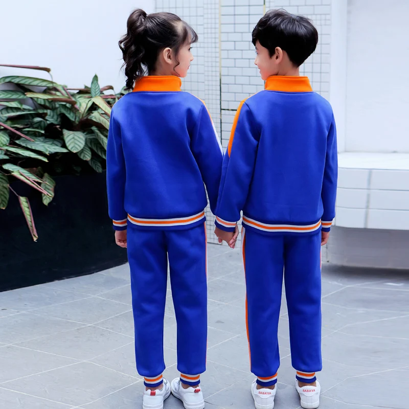 Autumn British Style Cotton Kindergarten Clothing School Primary and Secondary School Uniforms Brother Sister Baseball Suit