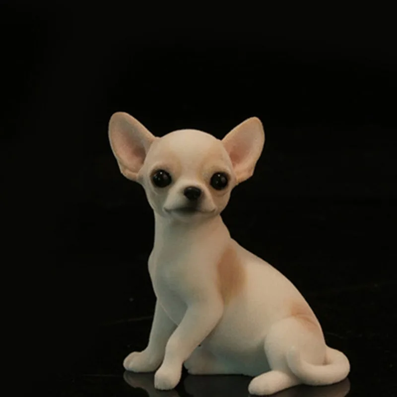 Chihuahua Cute Puppy Dog Model Toy fit for Action Figure Toys Accessor ...