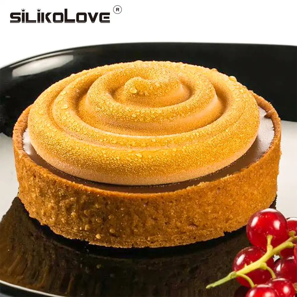 Silikolove 6 空洞ケーキ型丸型用スポンジケーキムースチョコレートデザート耐熱皿 ケーキ型 Aliexpress