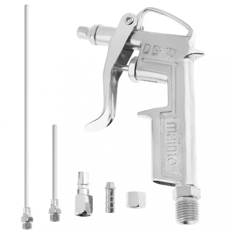 Мини Пневматический дует против пыли и распылений пистолет с 7,5 мм Air впускное отверстие и 3 наконечник шт. для кожи смазки настенная