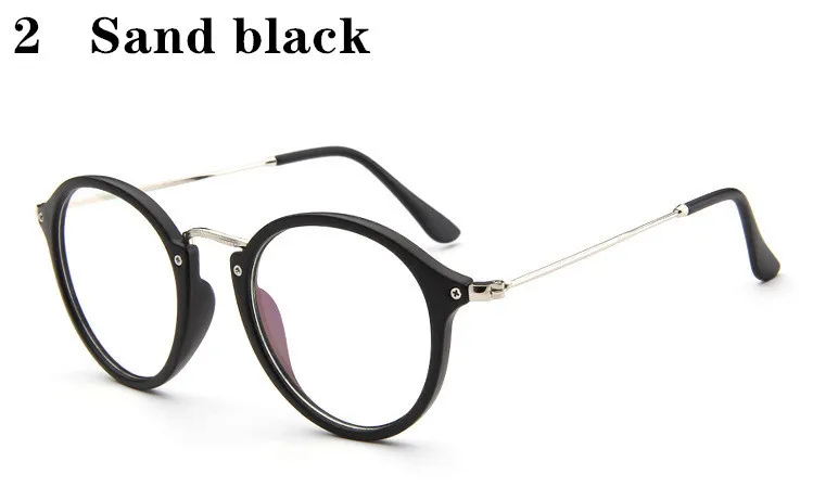 Очки прозрачные круглые очки женские синий светильник компьютерные очки женские ретро оптические очки eyewea - Цвет оправы: 2