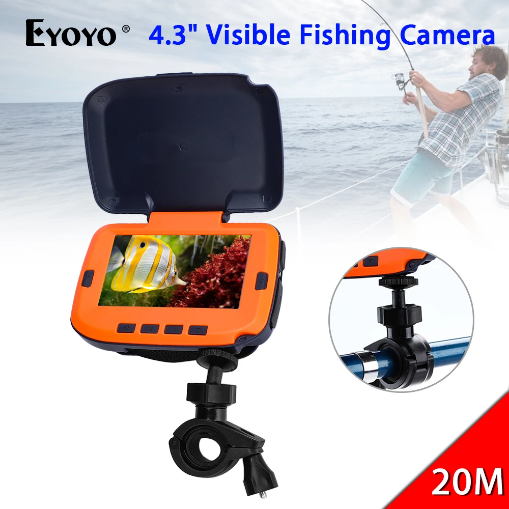 Eyoyo 7HCS оригинальный 4 3 &quot20 м видео эхолот для подледной рыбалки камера 8 шт