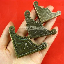 12 шт., античные бронзовые уголки для украшений 12 шт., античные бронзовые уголки для украшений