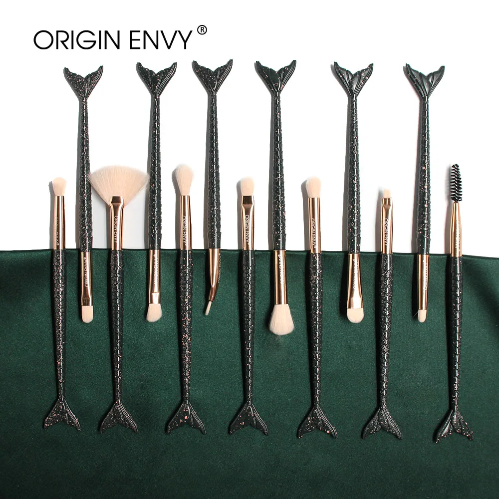 ORIGIN ENVY 12 шт. набор кистей для макияжа Русалка тени век Смешивание Подводка глаз