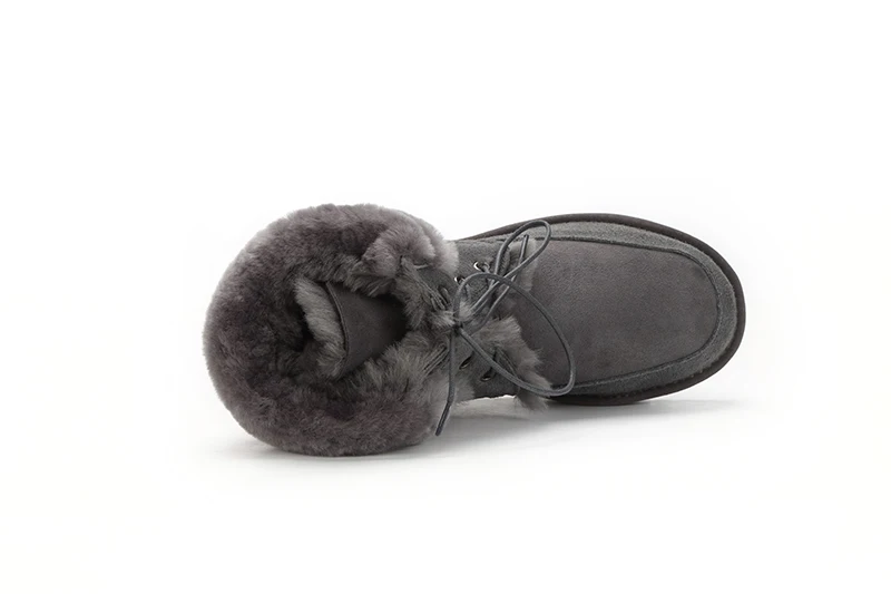 Высококачественные женские модные зимние ботинки в австралийском стиле; зимние ботинки из натуральной овечьей кожи с натуральным мехом; Брендовая женская теплая обувь