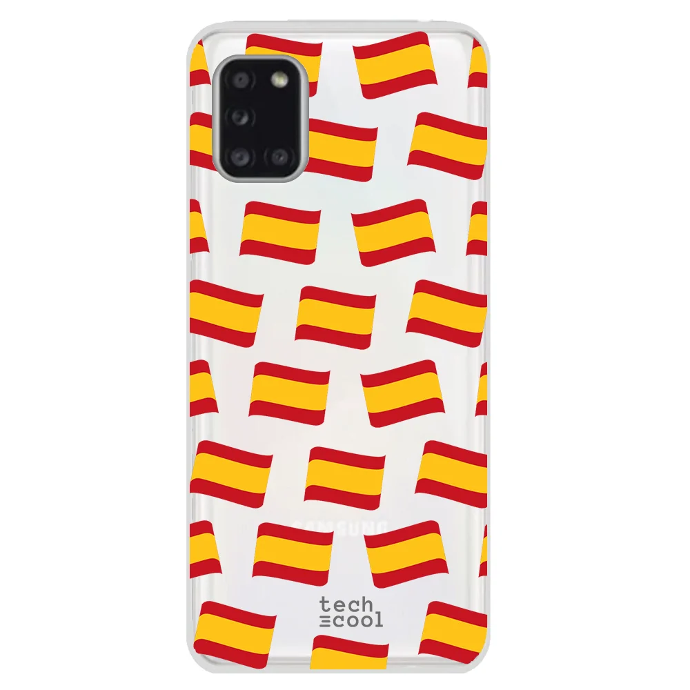 FunnyTech®Case cover for Samsung Galaxy A31 l case Mini flags Spain | Мобильные телефоны и аксессуары