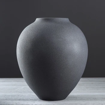 

Table vase "Veles", moire, black, 36 cm