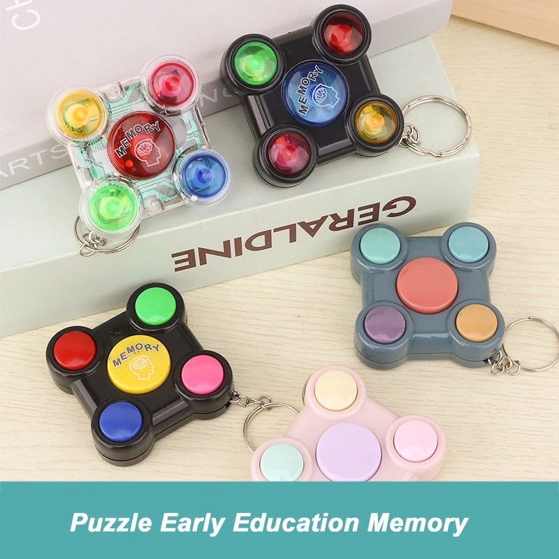 Keychain Children Compact Handheld Toy Best-selling Mini Keychain Console Nostalgic Cartoon Mini Pocket-sized High Demand Puzzle