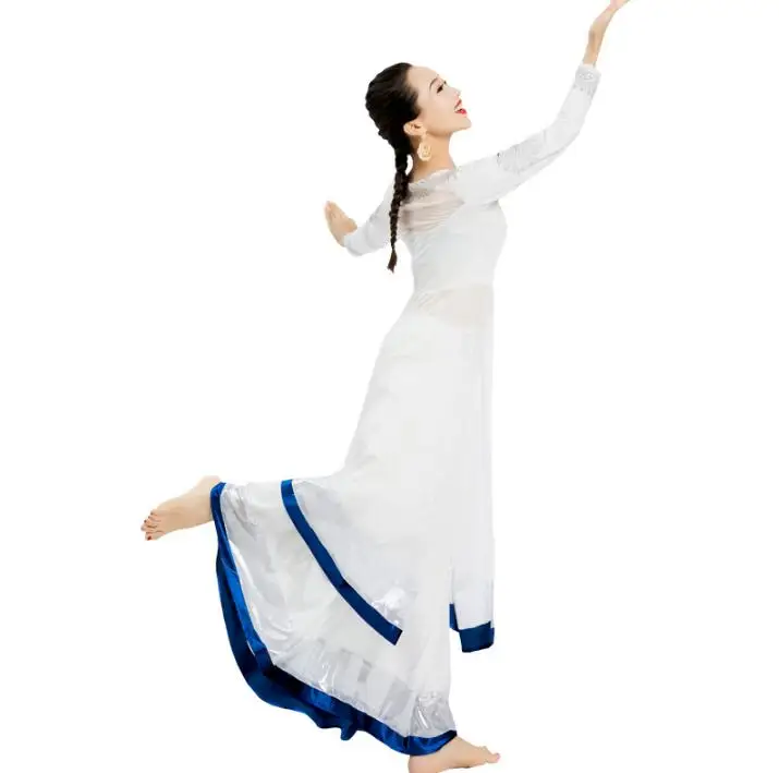 Индийские сари костюм в этническом стиле Kurtas женские узкие танцевальные костюмы