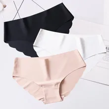 3 шт./компл. Seamles Ice Silk трусы для Для женщин сексуальные трусы с низкой посадкой ультра-тонкое нижнее белье стринги женские трусы, интимное# D