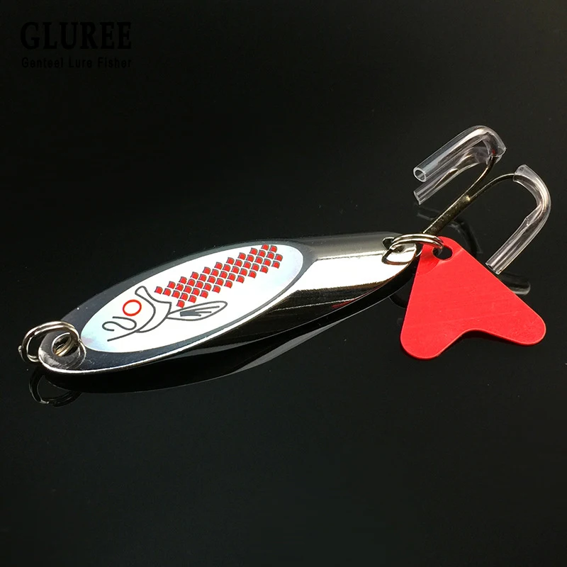 GLUREE 12 шт./лот 7g 10g 14g 21 г рыболовные приманки ложка приманка блестящий