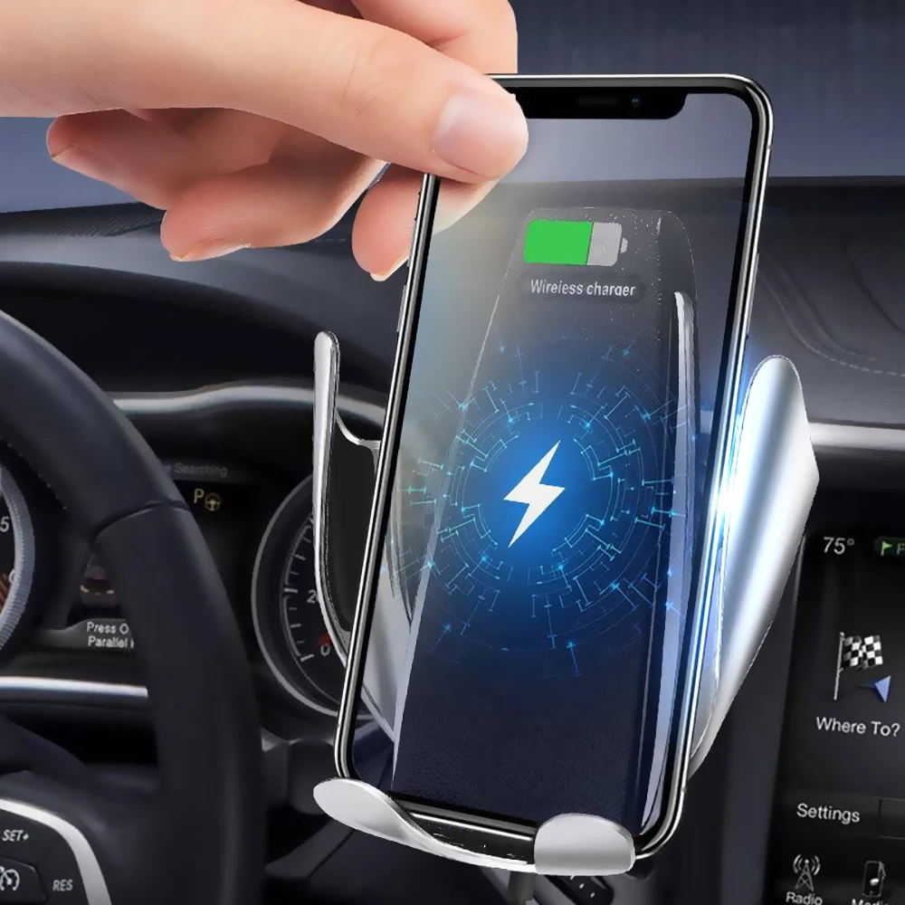 Беспроводное зарядное устройство 10 Вт автомобильный держатель с автоматическим