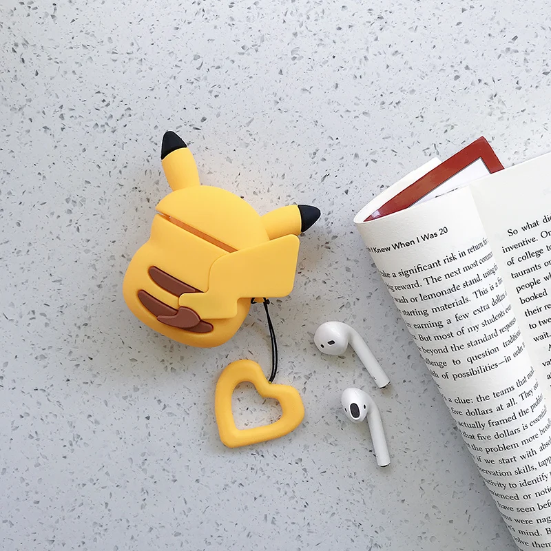 Милый чехол для Airpods Apple, чехол для наушников s, беспроводные наушники, защитный чехол, чехол для Airpods 1, 2, силиконовый чехол для AirPods - Цвет: as pic