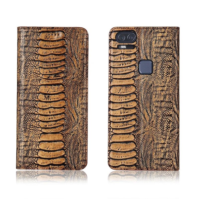 

Ostrich foot pattern genuine leahther phone bag for Asus ZenFone 3 Zoom ZE553KL case for Asus ZenFone 3 Zoom flip cover funda