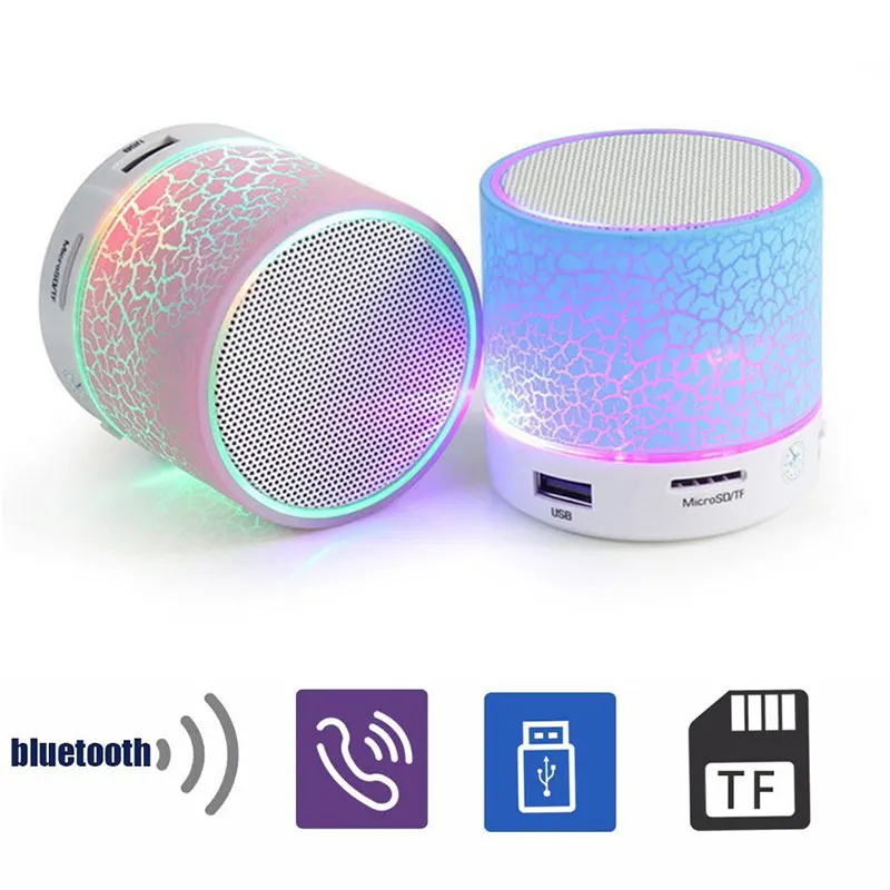 Модный Bluetooth динамик мини беспроводной громкий динамик светодиодный сабвуфер Bluetooth динамик s MP3 стерео аудио музыкальный плеер