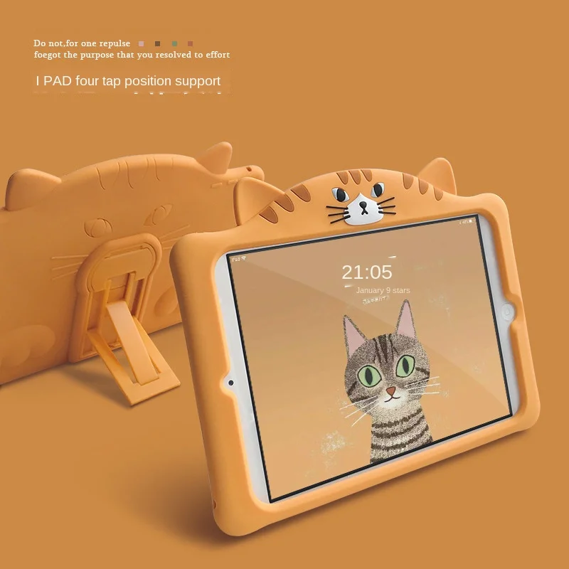 Кота принципиально для IPad 2 3 4 5 6 поколение 9 7 10 7th воздуха 1 Pro 11 чехол Mini