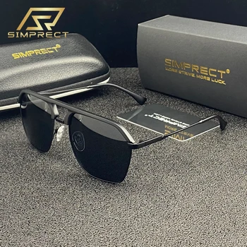 

SIMPRECT Polarized Sunglasses Men 2020 Retro Square Sunglasses Women High Qualitty UV400 Anti-glare Driver's Sun Glasses For Men