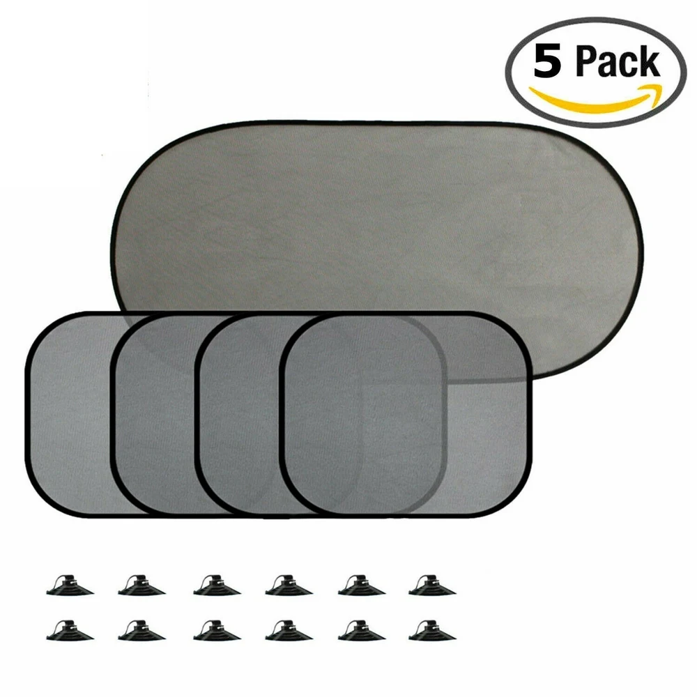 

5Pcs Car Window Sunshade UV Protection Sun Shade Cover Side Rear Windows Visor Sunshine Protector Summer Auto Accessories