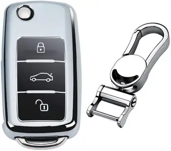 

Case Cover Protector Case for Skoda Key Fob, Car Remote Key Fob Case for Fabia Rapid Spaceback Superb Combi Yeti Fob Remote Key