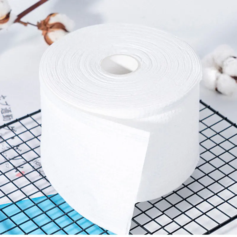 Naturally Disposable Facial Towel Cotton Non woven Fabric Soft Face