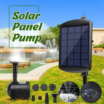 

6V 1.8W Solar Power Panel Water Pump outdoor submersibleGarden Brushless Pond Fountain Pool Water Pump Aquarium Fish Water Pump