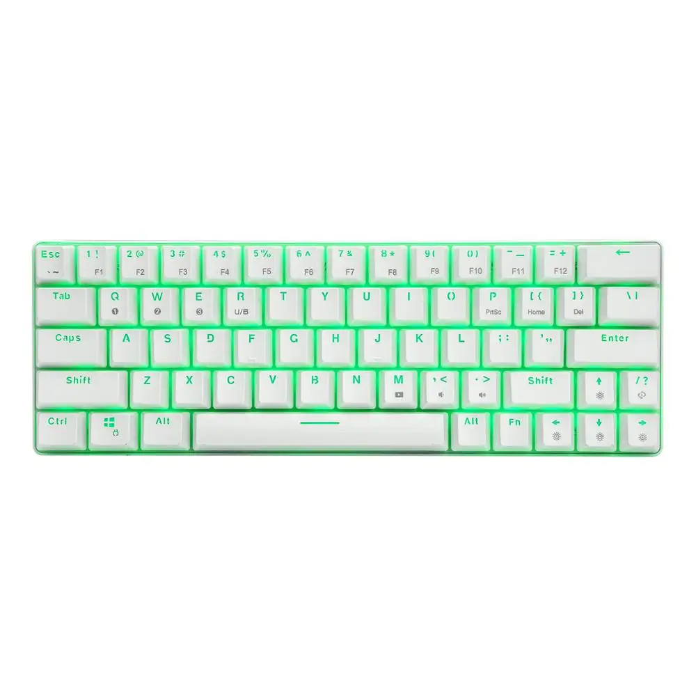 Wired Wireless Mini Gaming Keyboard RGB Backlit Bluetooth 5.0 Mechanical Switch 60% Keyboard For Multi-Device Mobile PC Laptop