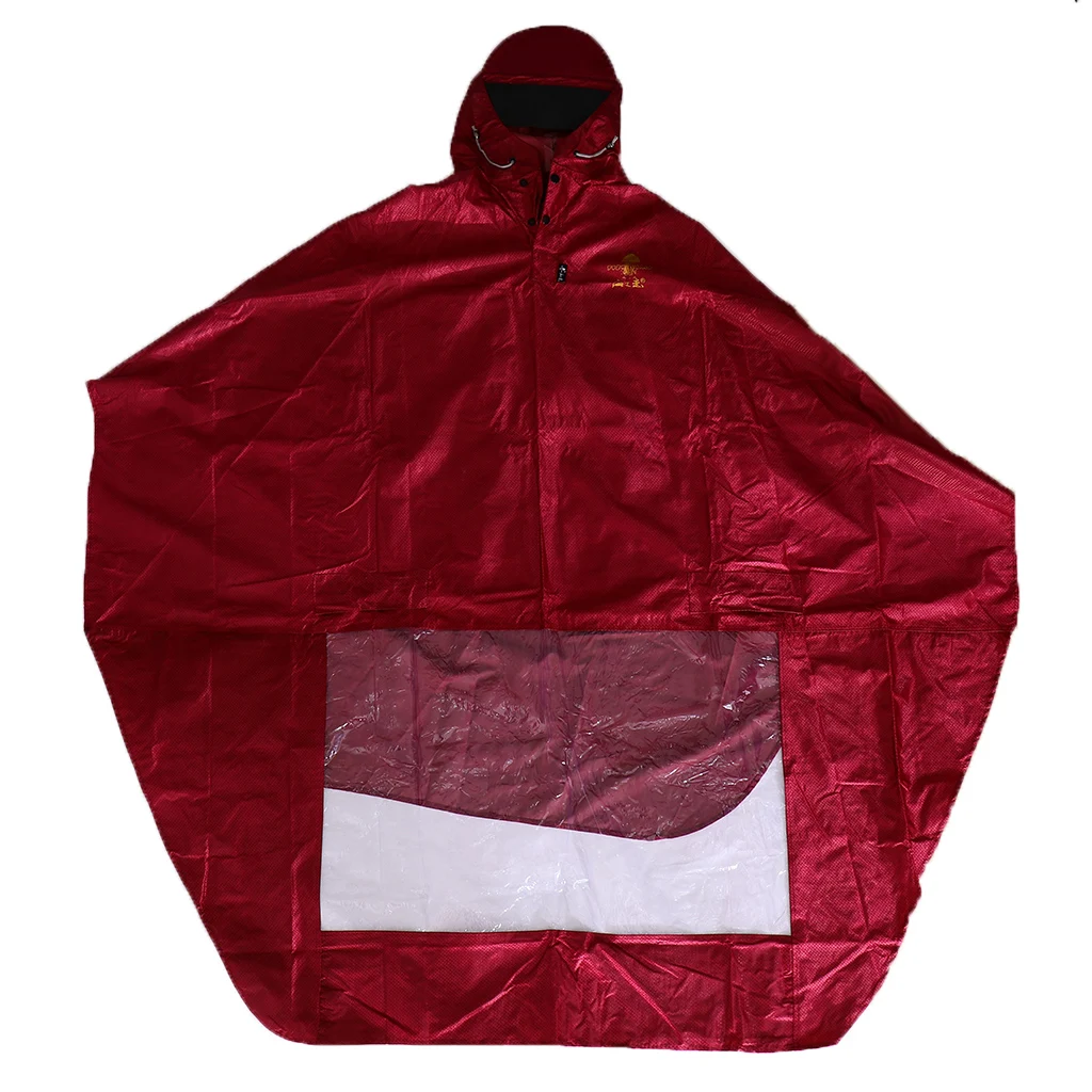 Cycling Bicycle Bike Raincoat Rain Cape Poncho Cloth Rainproof Purple Oxford cloth