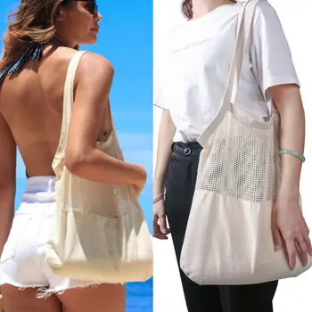 

2019 Special Purpose Bags Handbags Fashion Reusable Cotton Mesh Fruit Bag String Grocery Fruit Storage Shopping Bag
