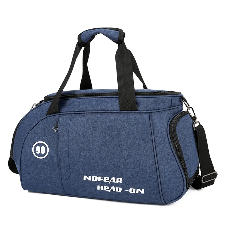 Нейлоновая Водонепроницаемая мужская дорожная сумка большой емкости, женские дорожные сумки для путешествий, деловая сумка для багажа, сумка через плечо, сумка для багажа - Цвет: Blue Travel bag