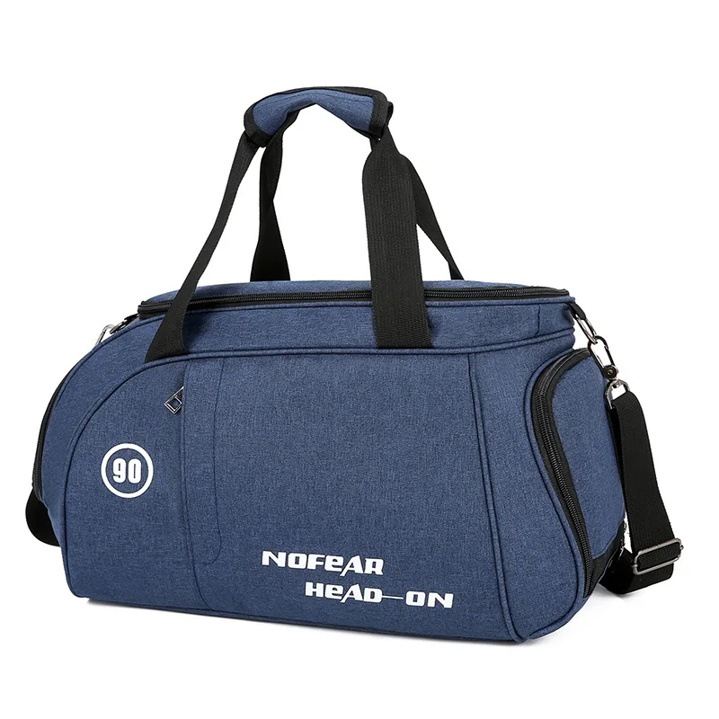Blue Travel bag Нейлоновая Водонепроницаемая мужская дорожная сумка большой емкости, женские дорожные сумки для путешествий, деловая сумка для багажа, сумка через плечо, сумка для багажа - Цвет: Blue Travel bag