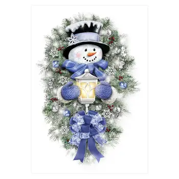 

1 Sheet Charming Funny Gorgeous Attractive Window Sticker Snowman Sticker for Inside Indoor