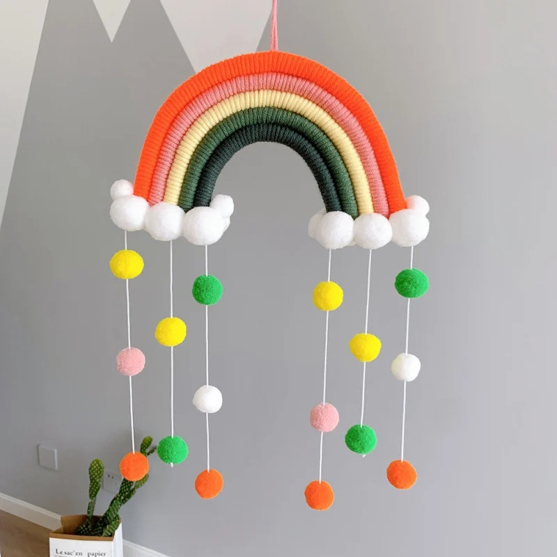 Kids Room Rainbow Hanging Decoration Rainbow Wall Hanging Decor