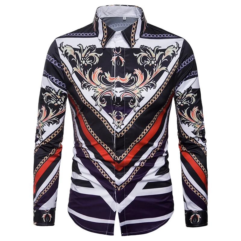 Men's long-sleeved shirt dress shirts men  mens dress shirts  men long sleeve shirt  hawaiian shirt long sleeve shirt  men dress