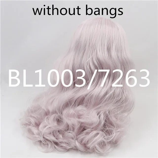 Blyth кукла ледяная кукла bjd парик rbl головы и купол микс волос для DIY пользовательские куклы - Цвет: wavy hair-d
