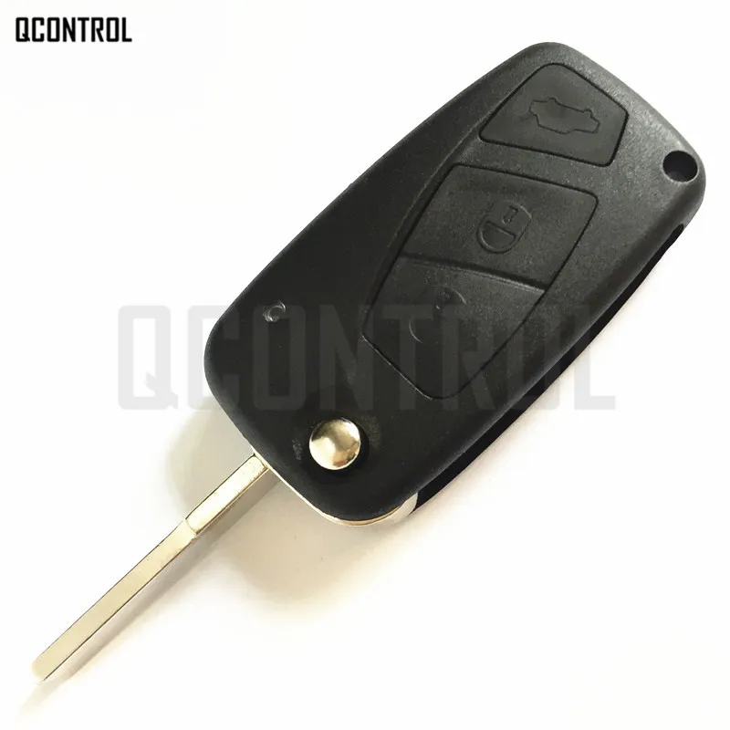 QCONTROL Авто удаленный ключ совместимый для FIAT Fiorino Qubo Panda EVO PCF7946 чип 433 МГц для Delphi BSI SIP22 лезвие