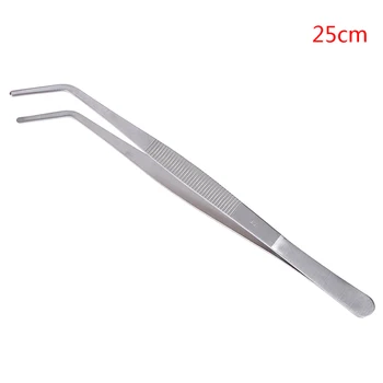 

1Pcs 25cm Stainless Steel Tweezers Electronics Anti-static Tweezers For Lab School Laboratory Supplies