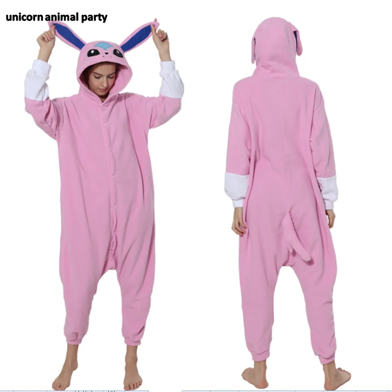 Мужские толстовки с капюшоном Kigurumi Onesie blue Moon Espeon Umbreon для взрослых Аниме Покемон Косплей Пижама для вечеринок костюм общий дух