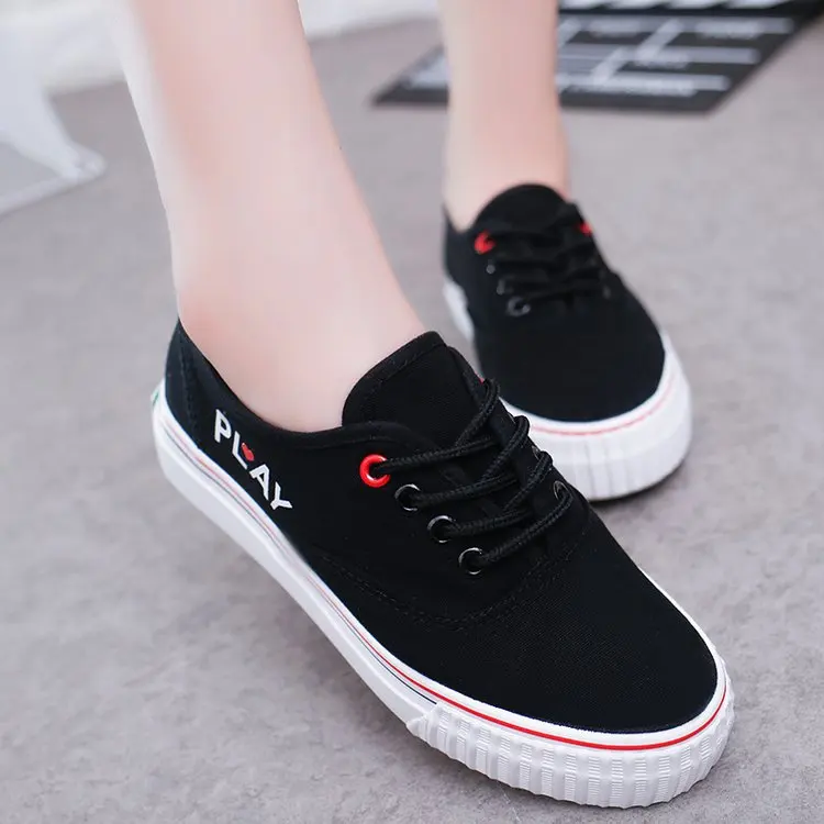 

2020 Spring New Style Casual Versatile Lazy Canvas Shoes Women's Korean-style Harajuku Slip-on Ulzzang White Shoes