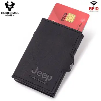 

Bank Credit Card Holder Rfid Blocking Smart Wallet Metal Wallet Purses Cardholder Case Card Pocket Protector Aluminium