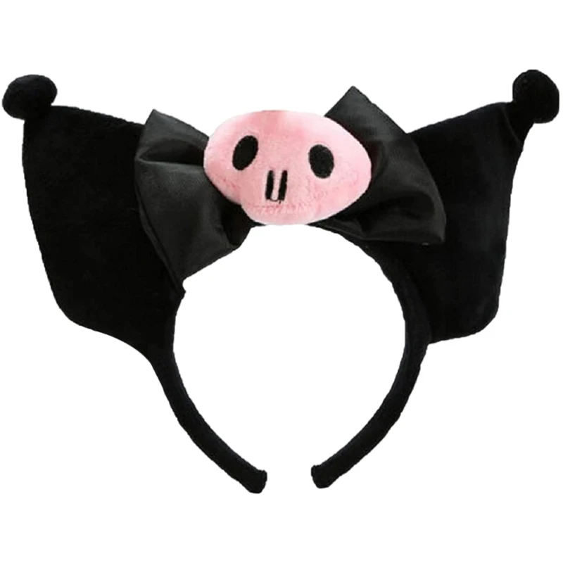 

Kawaii Kuromi шпилька для волос уши повязка на голову аниме Хэллоуин косплей серия девушки черная брикет обруч аксессуары Jk головной убор Детская игрушка