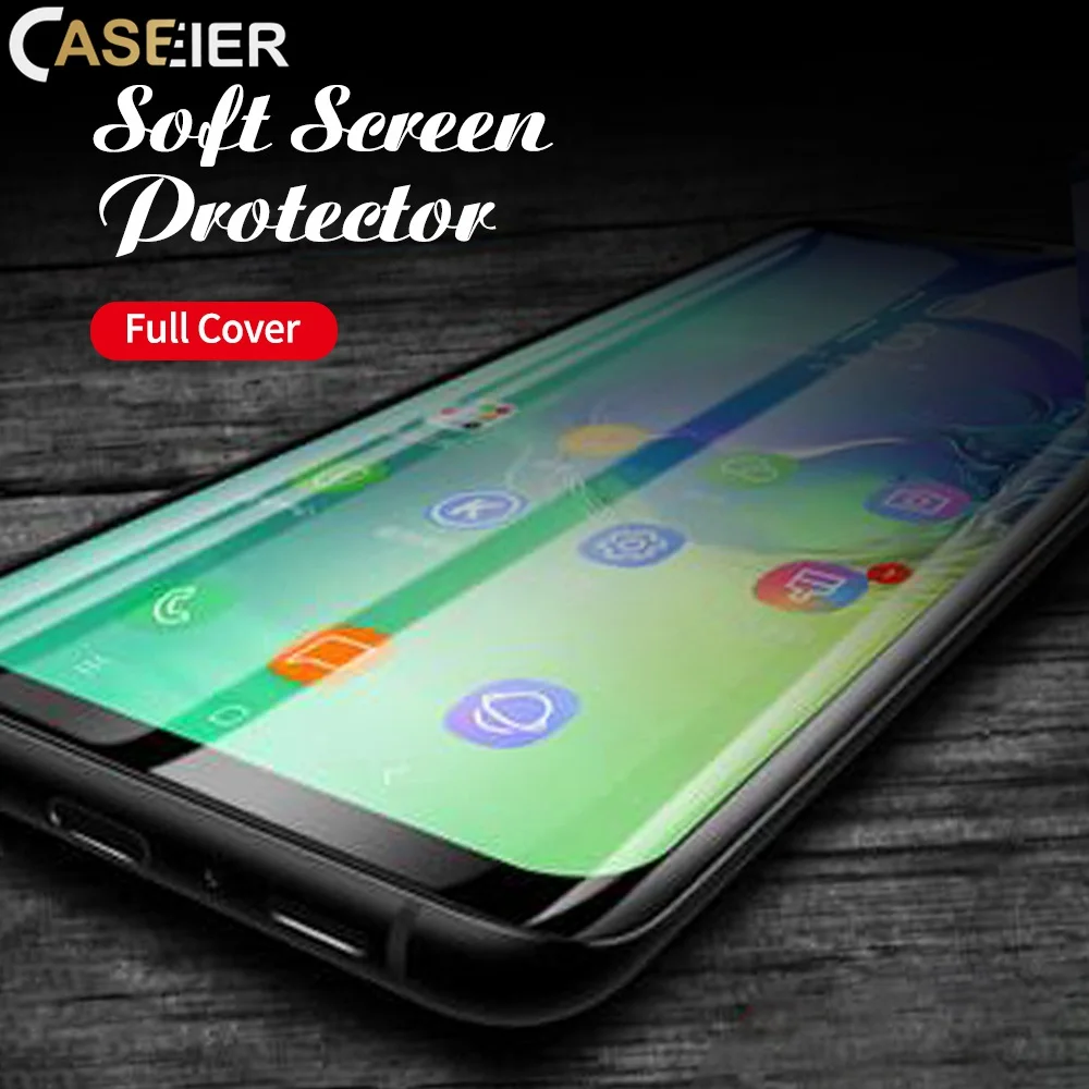 Caseier полное покрытие ПЭТ протектор экрана для samsung Galaxy S10 S9 S8 Note 10 8 9 3D край мягкая защитная пленка для Note 10