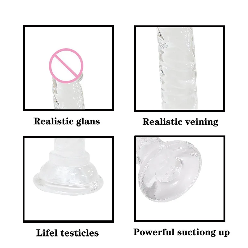 Realistic Dildo With Suction Cup Huge Jelly Sex Toys for Woman Big Penis Strapon Female Vaginal