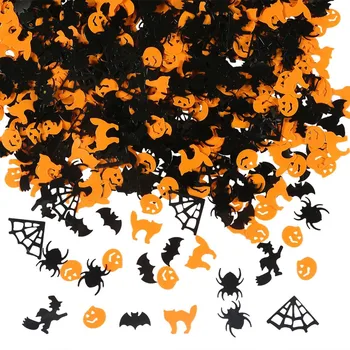 

2 packs 30g Halloween decorations confetti pumpkin witch spider web spider sequins throw confetti Halloween supplies party gifts