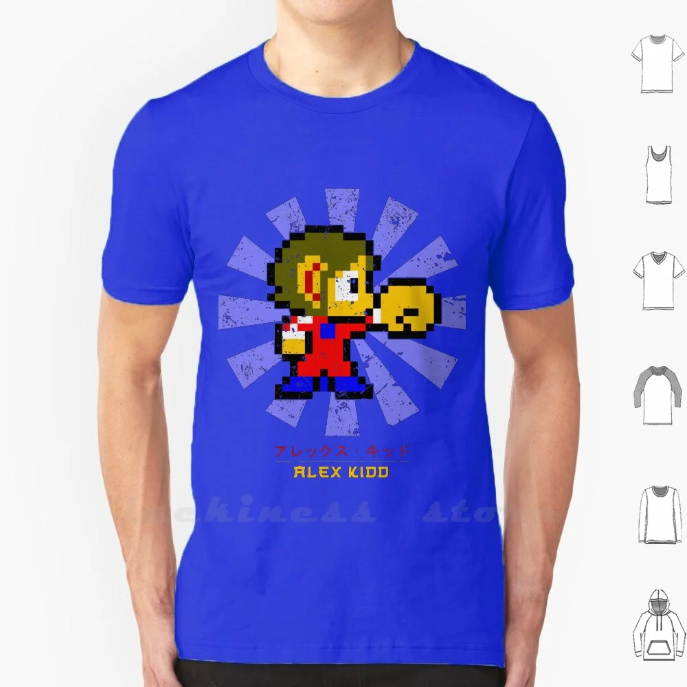 Alex Kidd Retro Japanese T Shirt Cotton Alex Kidd Kid Retro Gaming Gamer Geek Nerd Pixel 8 Bit 80S Videogioco Miracle World