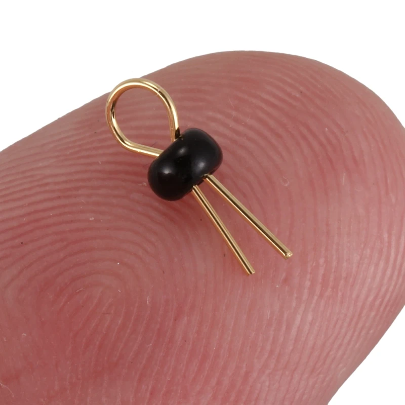 200 шт. черный золотой тон пайки печатной платы Макет тестовая точка Pin