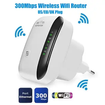 

US/EU/UK Plug Socket 300Mbps Wireless WiFi Router AP Repeater WLAN Extender WiFi Repeater WiFi extender WiFi роутер repetidor