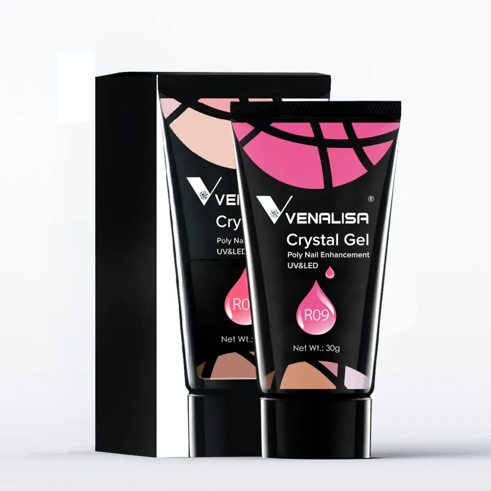 30g VENALISA Poly Nail Gel Nail Art French Nail DIY Clear Camouflage Color Fibre Glass Hard Jelly  extens Nail exten UV LED Gel 5