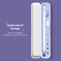 Portátil apple lápis caixa de armazenamento para 1nd gen caso acessórios 2nd capa de plástico