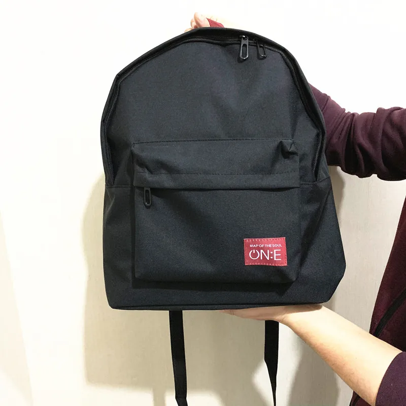 Black Whale QCNEY Son Gift Slim Canvas Bookbag for School Travel Laptopbags Boys and Girls Backpacks