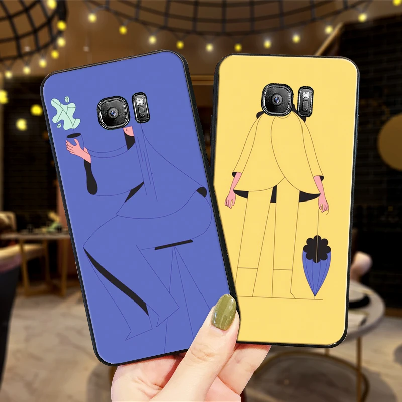 Чехлы для мобильных телефонов samsung A5 3 6 7 8 9 10 A10 A20 30 40 50 60 70 M40 Мягкая силиконовая